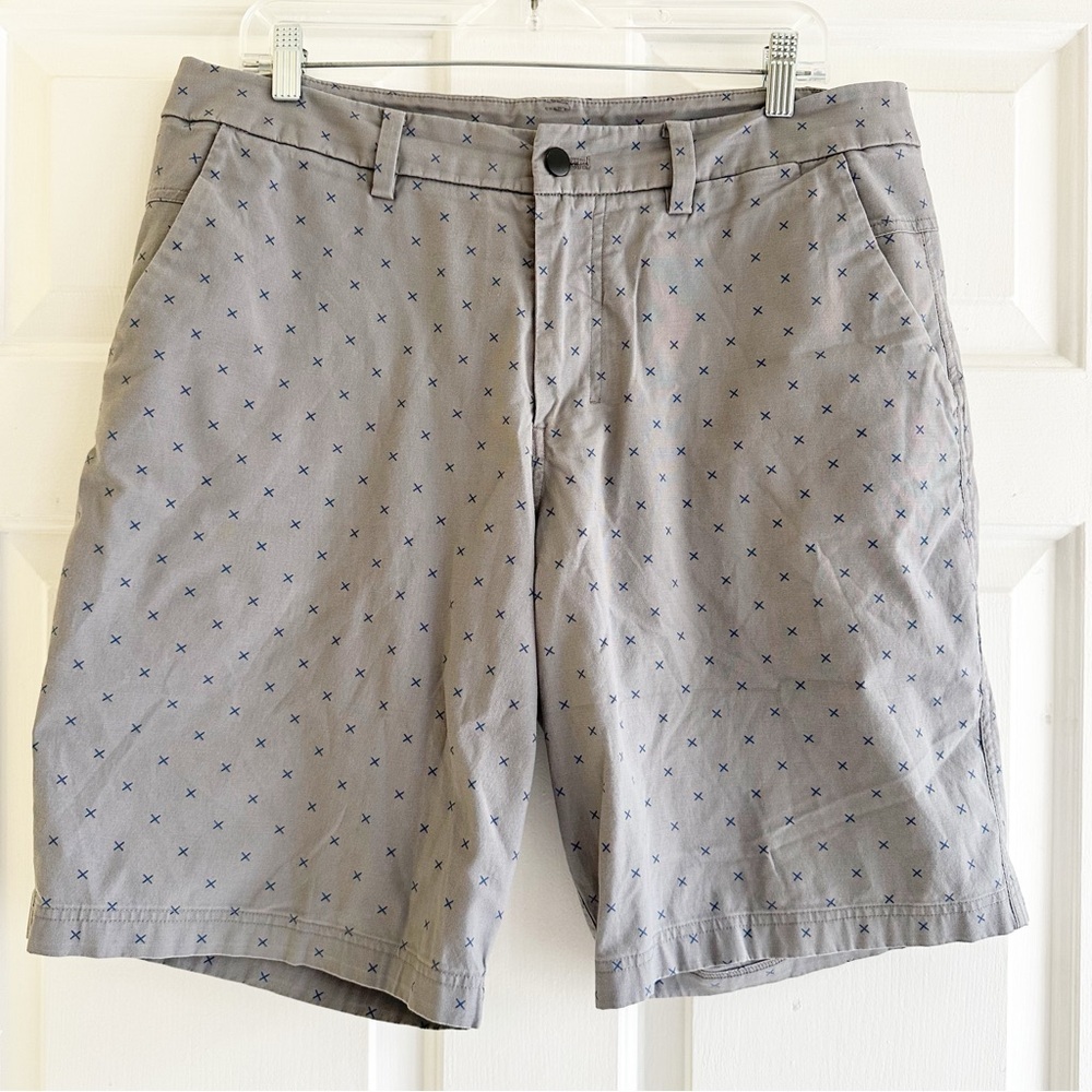 Lululemon Gray Blue All Over‎ X Print Blue Size Mens 36 Golf Casual